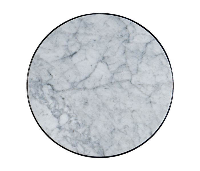 Gueridon accent table White carrara top