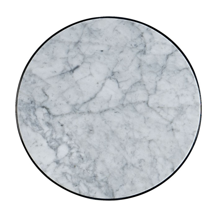 Gueridon accent table White carrara top