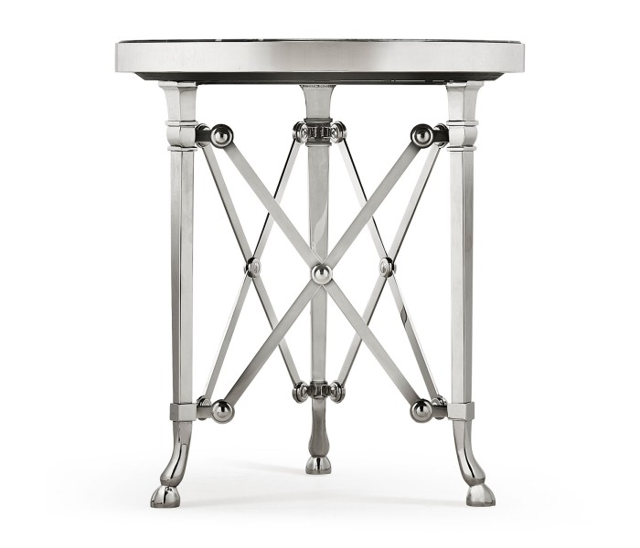 Gueridon accent table Nero Marquinia top