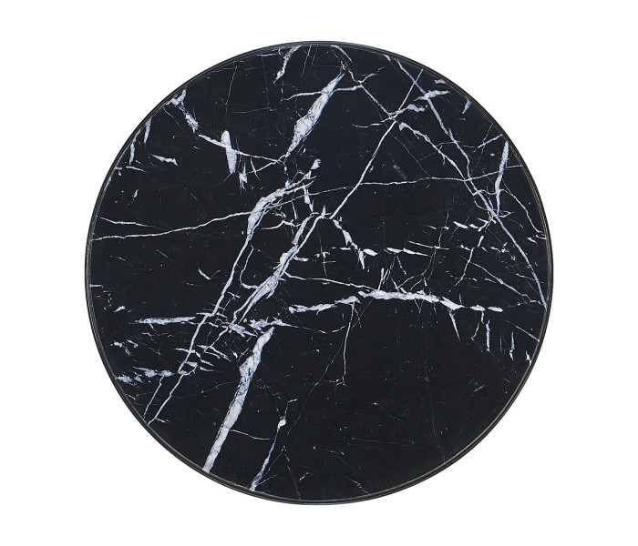 Gueridon accent table Nero Marquinia top