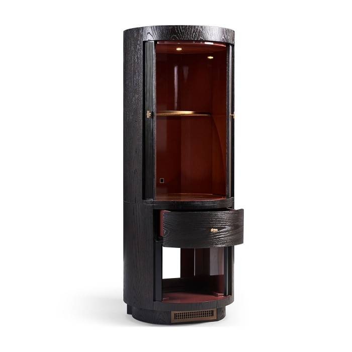 Curved Bar Cabinet @ King
