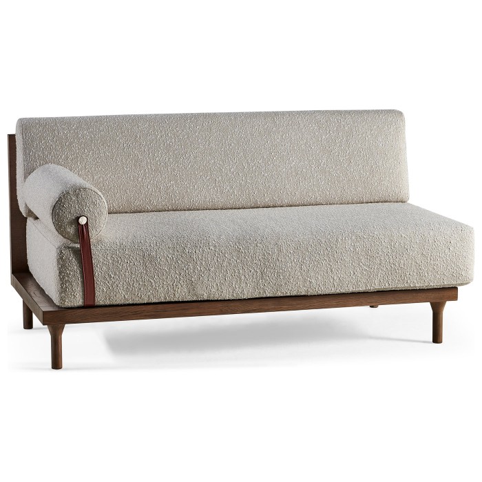 Custom Sectional With Wood Back