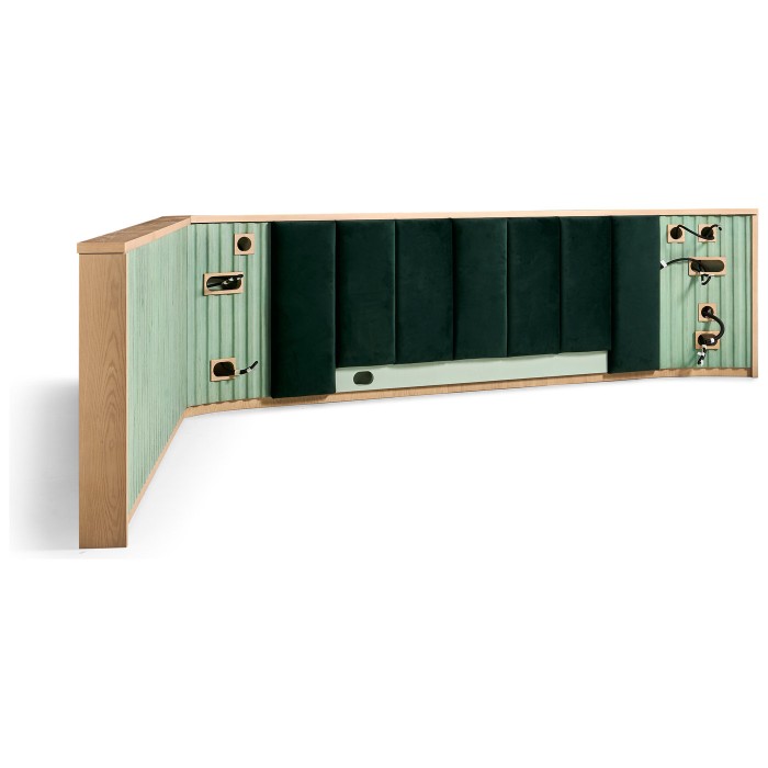 Cabecero Escritorio King size  - King Headboard Right with desk