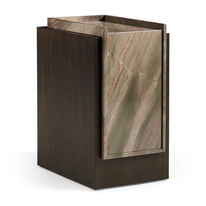 Small Stone top end table for Ice bucket