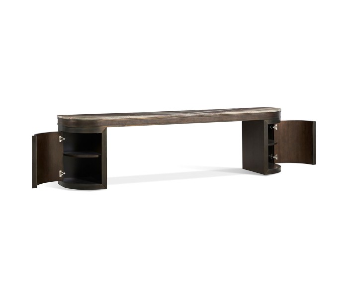 Credenza at Back of Sofa
