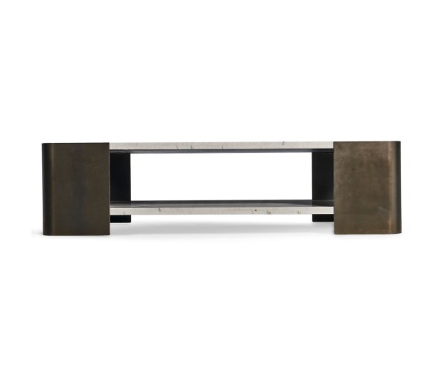 Oval cocktail table