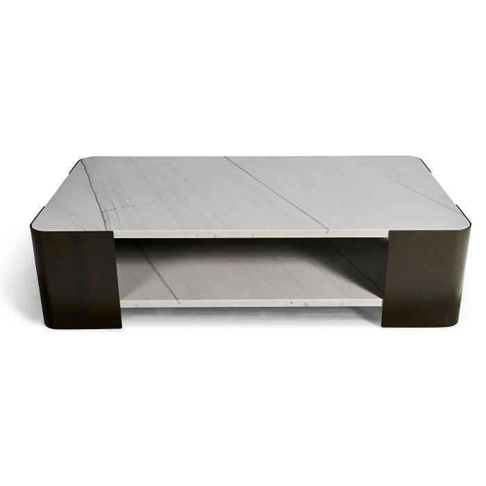 Oval cocktail table