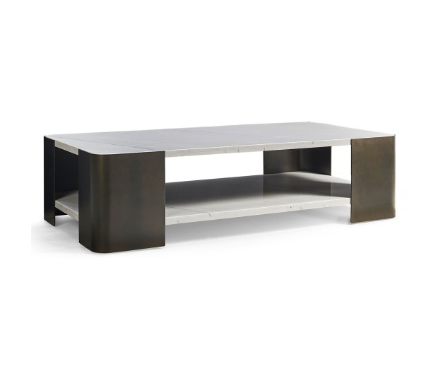 Oval cocktail table