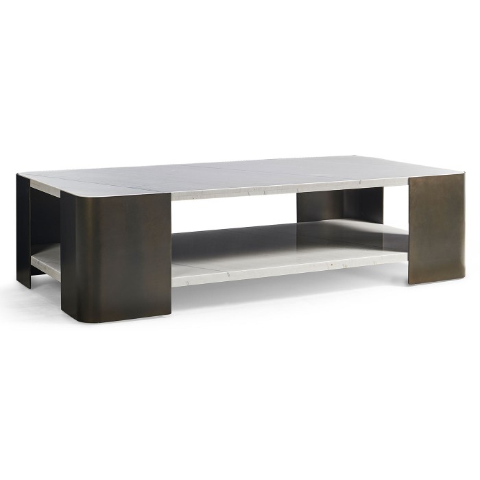 Oval cocktail table