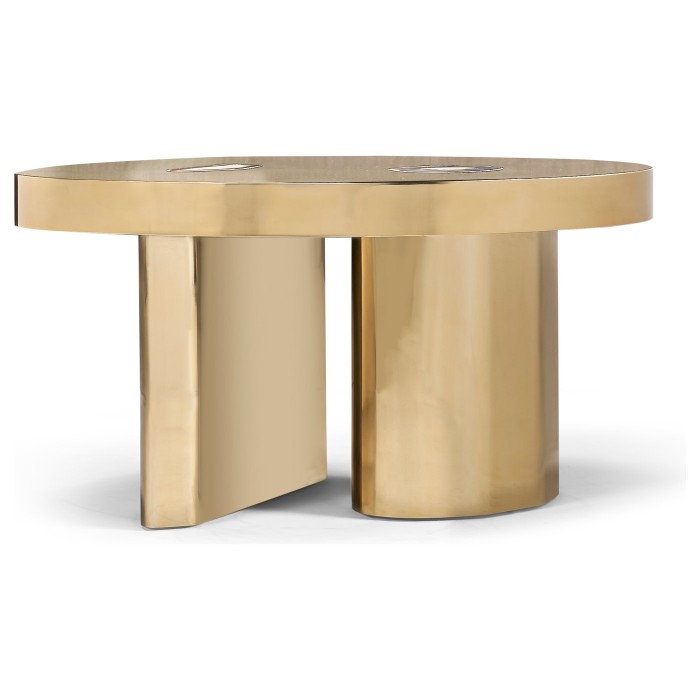 Back painted glass coffee table