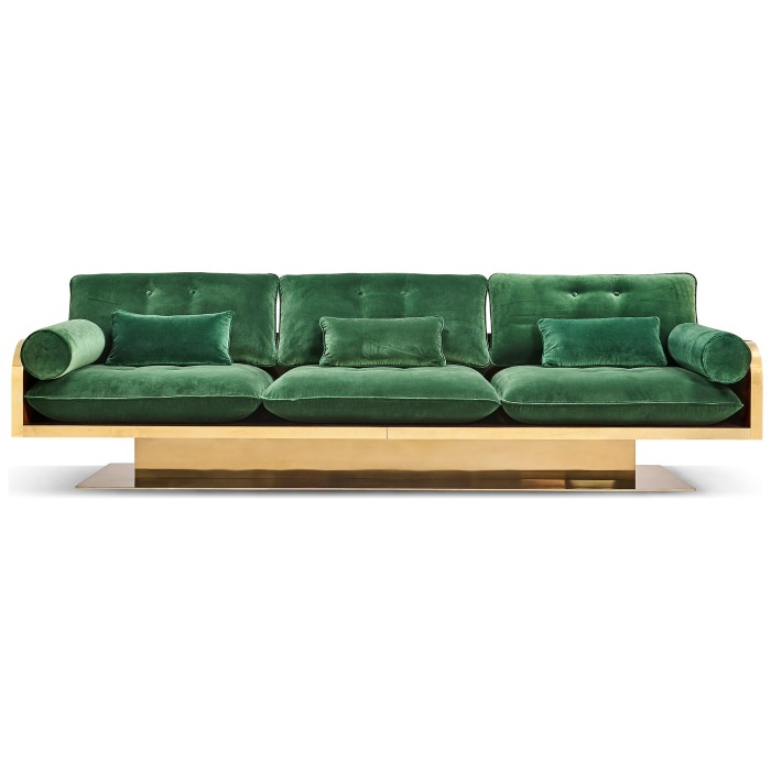 Wood Shell 3 Seat Sofa