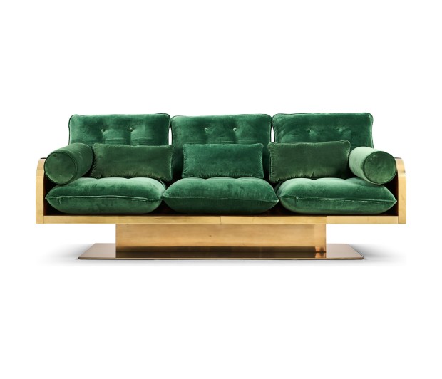 Wood Shell 3 Seat Sofa