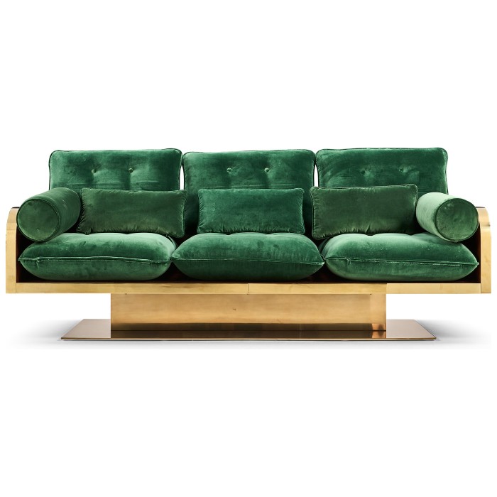 Wood Shell 3 Seat Sofa