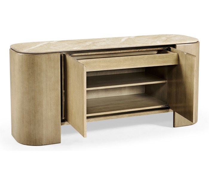 Cambrio Credenza with Faux Marble Top