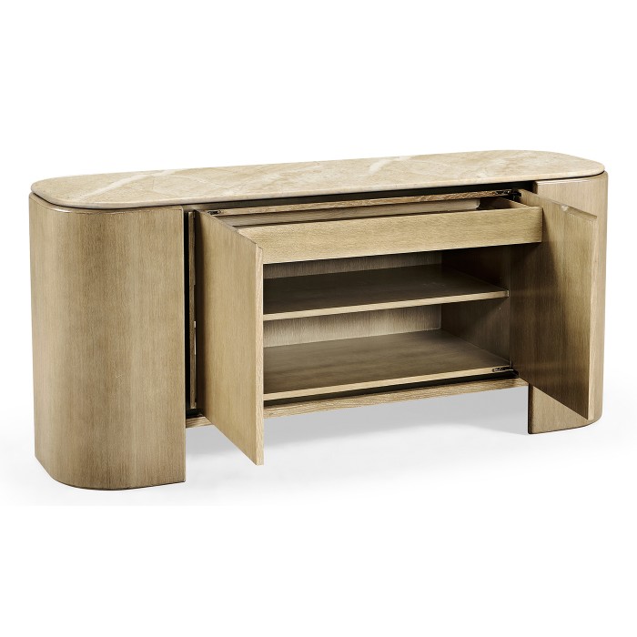Cambrio Credenza with Faux Marble Top
