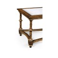 Walnut and Églomisé Rectangluar Coffee Table