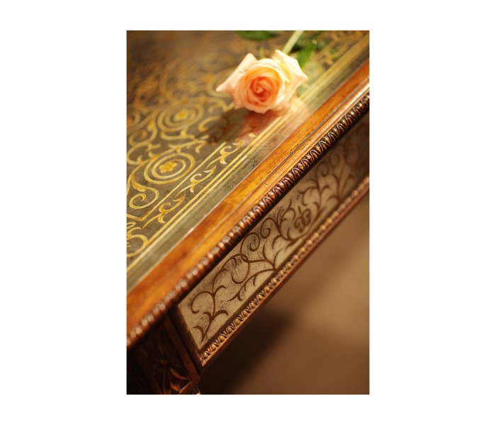 Églomisé library table