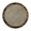 Bleached Mahogany Drum Table