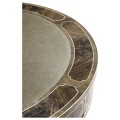 Bleached Mahogany Drum Table