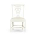 Spark Chippendale White Side Chair