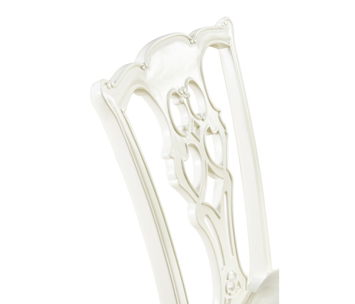 Spark Chippendale White Side Chair