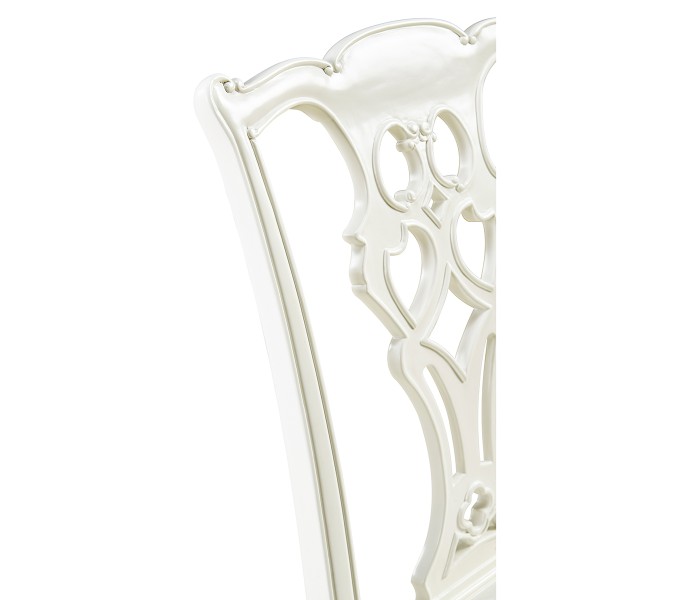 Spark Chippendale White Side Chair