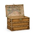 Walnut & Leather Steamer Trunk