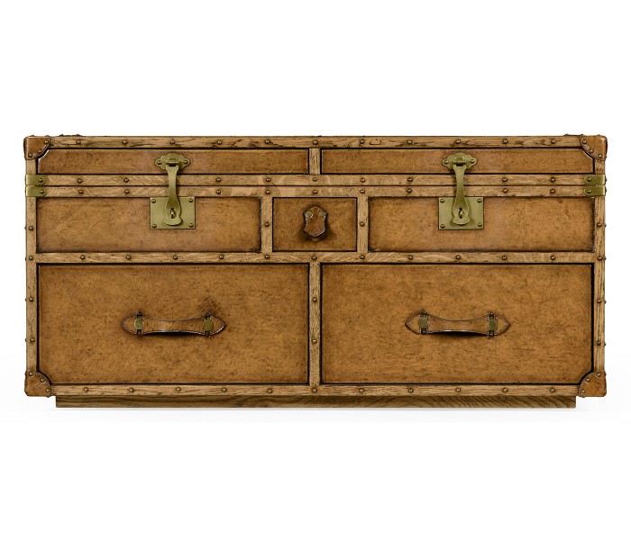 Travel Trunk Style Coffee Games Table