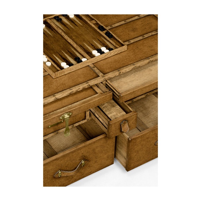 Travel Trunk Style Coffee Games Table