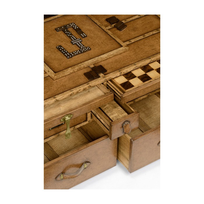 Travel Trunk Style Coffee Games Table