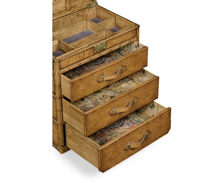 Steamer Chest of Drawer Style Jewellery Box