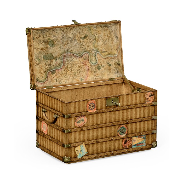 Travel Trunk Style Storage Chest