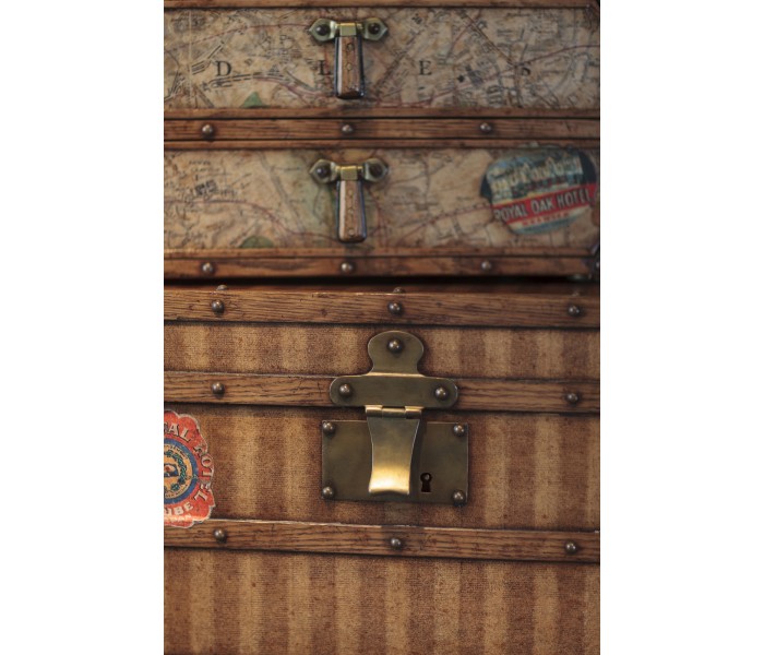 Travel Trunk Style Storage Chest