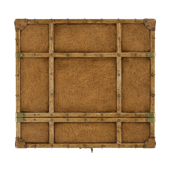 Travel Trunk Style Wine and Cocktail Cabinet