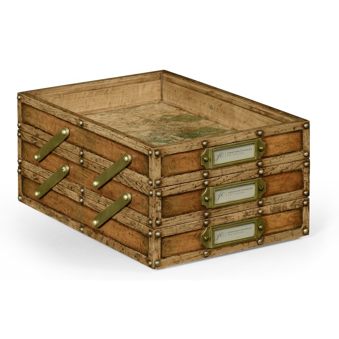 Travel Trunk Style Letter Tray