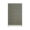 Tall chest with blazer buttons (Slate/Silver)