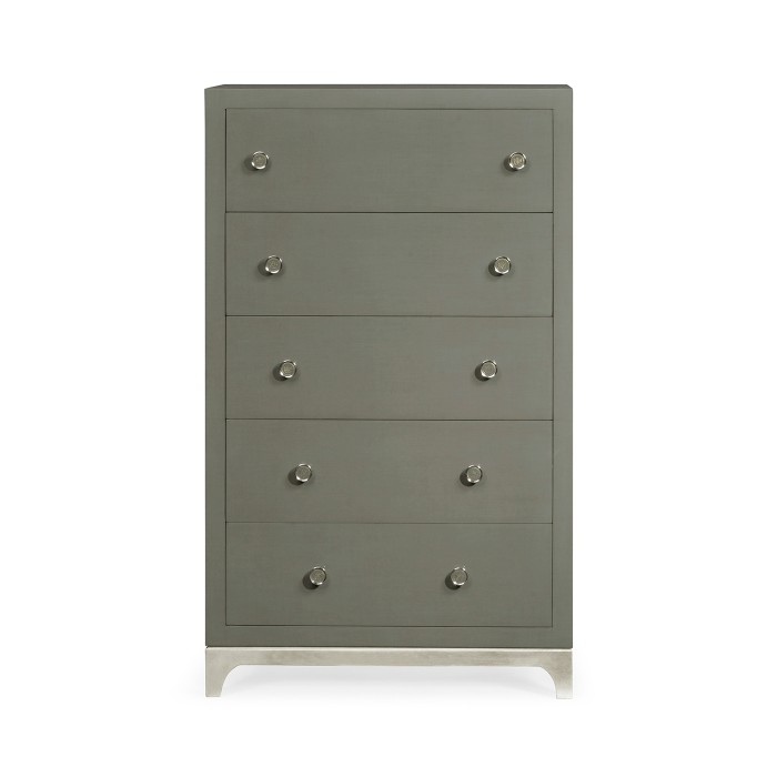Tall chest with blazer buttons (Slate/Silver)