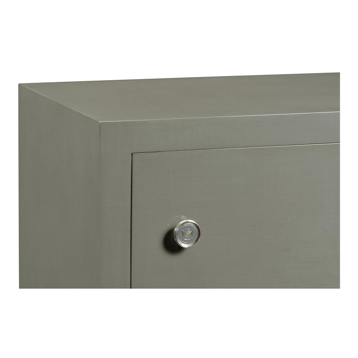 Tall chest with blazer buttons (Slate/Silver)