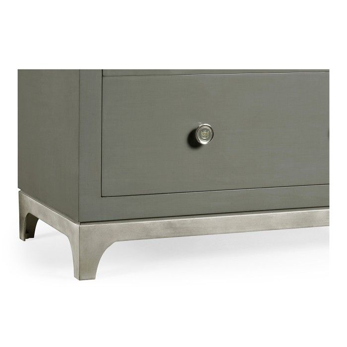 Tall chest with blazer buttons (Slate/Silver)