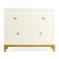 Blanc & Gold Low Chest
