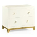 Blanc & Gold Low Chest