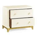 Blanc & Gold Low Chest