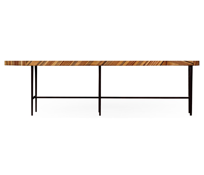 Inlaid Stripe “Necktie” Bench Or Coffee Table
