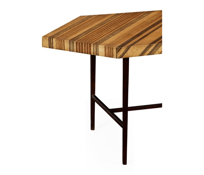 Inlaid Stripe “Necktie” Bench Or Coffee Table