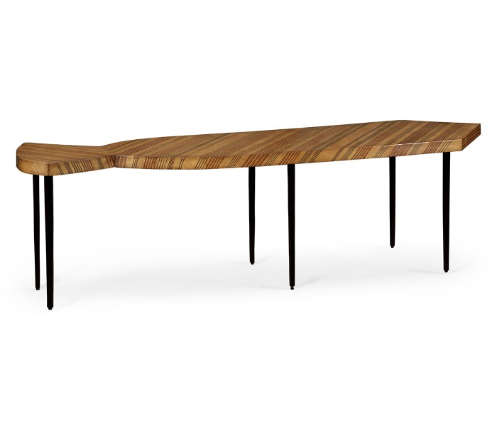 Inlaid Stripe “Necktie” Bench Or Coffee Table
