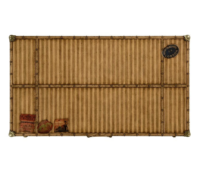 Travel Trunk Style Coffee Table with Storage