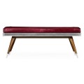 50's Americana Leather Bench