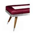 50's Americana Leather Bench