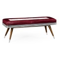 50's Americana Leather Bench