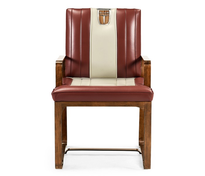 50's Americana Leather Easy Chair